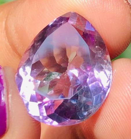 Gorgeous 11.00 Cts Genuine Amethyst Faceted Loose Gemstone