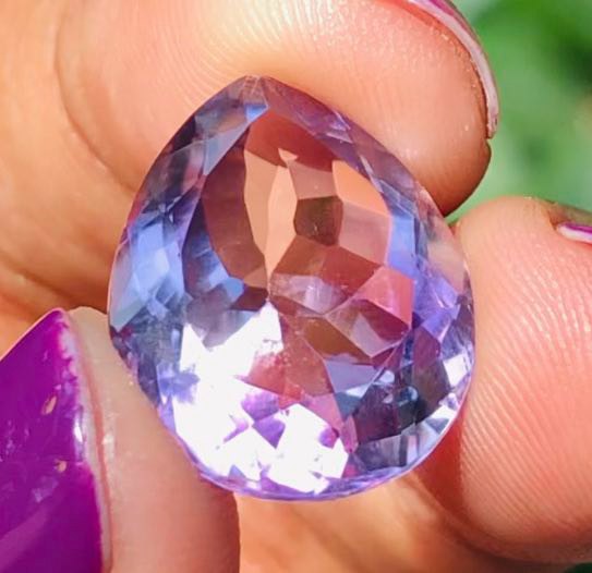 Gorgeous 11.00 Cts Genuine Amethyst Faceted Loose Gemstone
