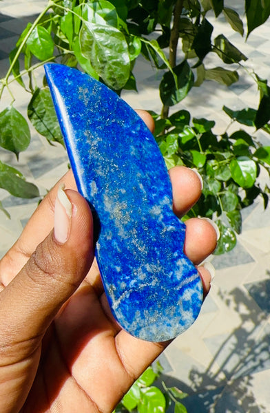 Courteous 201.00 Cts Genuine Lapis Lazuli  Hand Carved Crystal Gemstone Knife