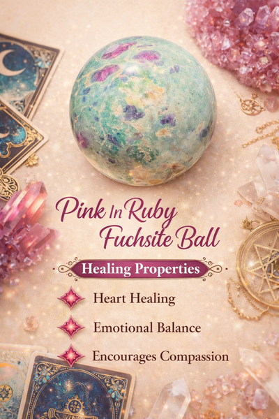 Alluring 1382.00 Cts Genuine Pink In Ruby Fuchsite Healing Crystal Specimen Premium Sphere