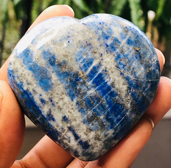 Beautiful 500.00 Cts Genuine Lapis Lazuli Crystal Specimen Gemstone Healing Big Heart