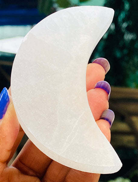 UpperMost 422.00 Cts Genuine Selenite Healing Crystal Gemstone Premium Moon
