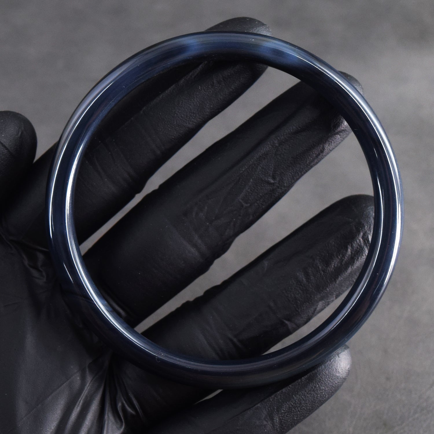 Impressive 79.00 Cts Genuine Black Agate Gemstone Crystal Specimen Premium Fancy Bangle
