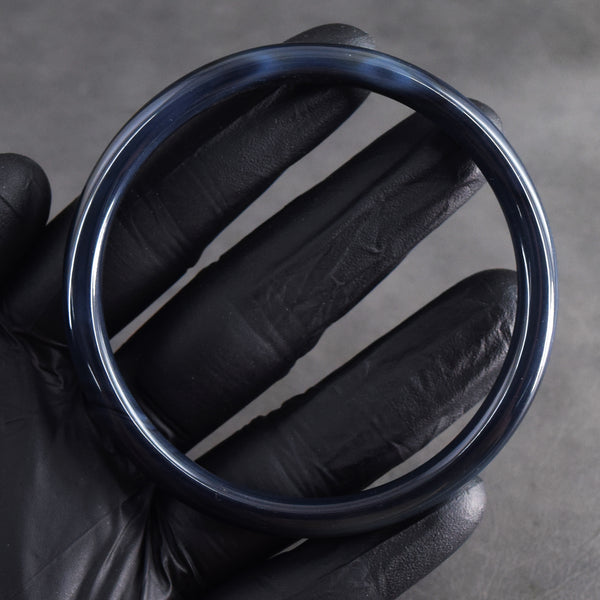 Impressive 79.00 Cts Genuine Black Agate Gemstone Crystal Specimen Premium Fancy Bangle