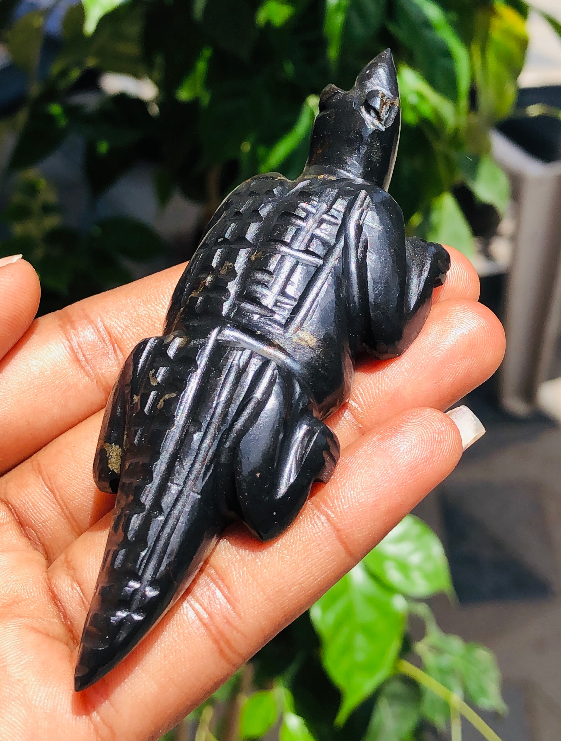 Amazing 340.00 Cts Genuine Pyrite Hand Carved Lizard 2026 Collection
