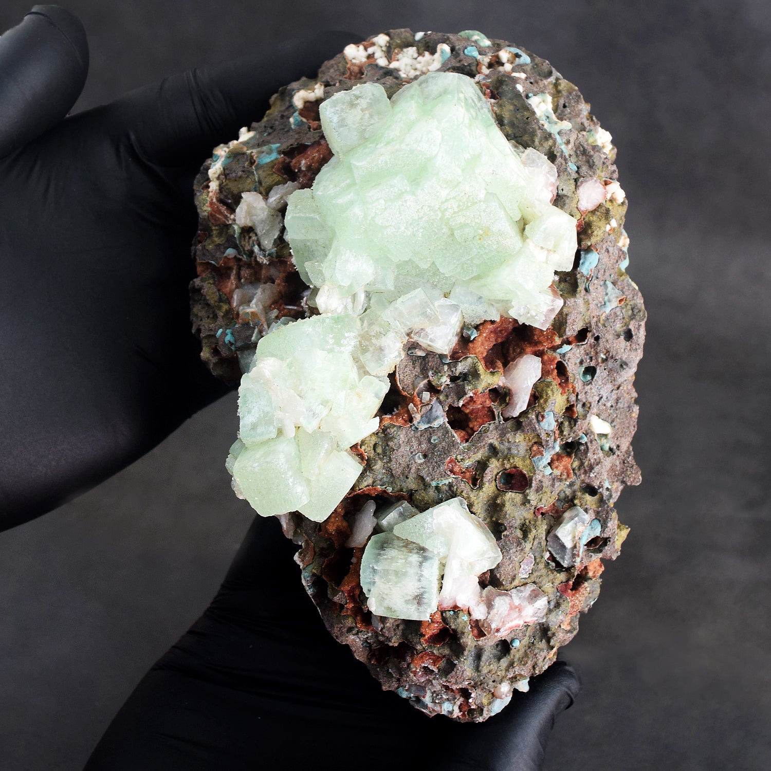 Morbid 4603.00 Cts Genuine Chalcedony With Stilbite Crystal Specimen Gemstone Cluster