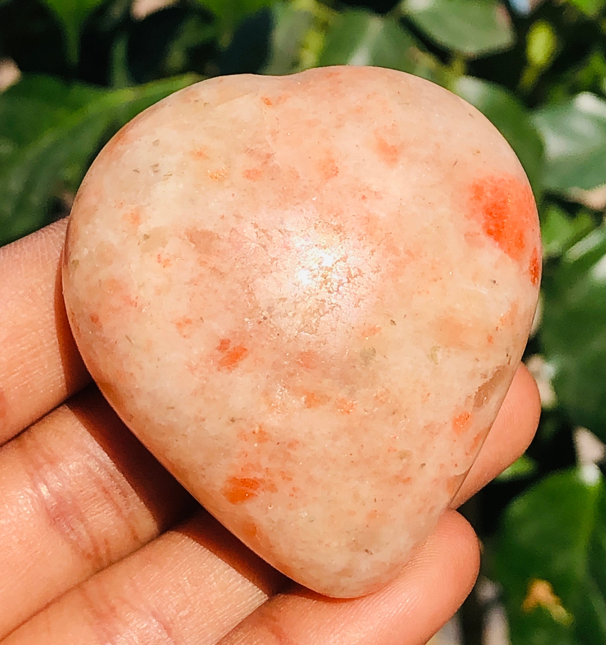 Artisian 426.00 Cts Genuine Sunstone Crystal Specimen Gemstone Healing Big Heart