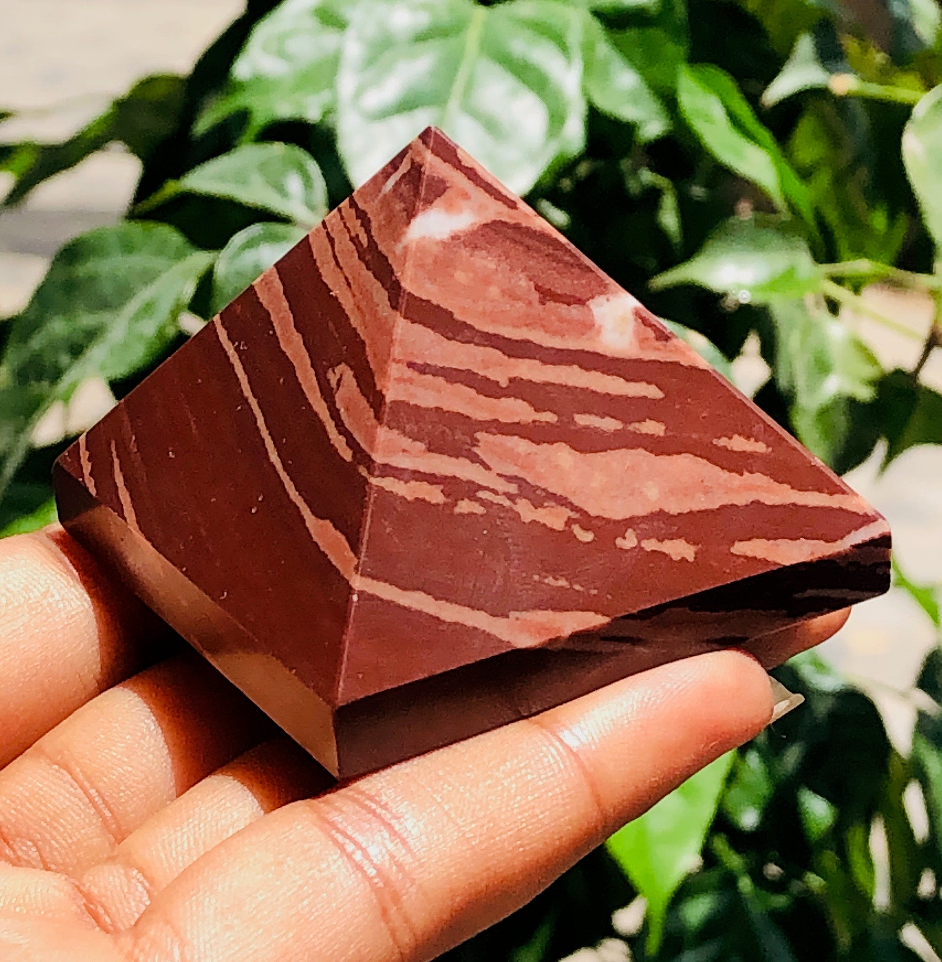 Radiant 565.00 Cts Exclusive Coffee Jasper Healing Crystal Specimen Premium Pyramid