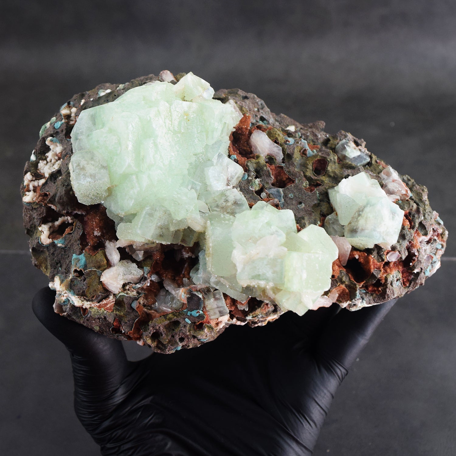 Morbid 4603.00 Cts Genuine Chalcedony With Stilbite Crystal Specimen Gemstone Cluster