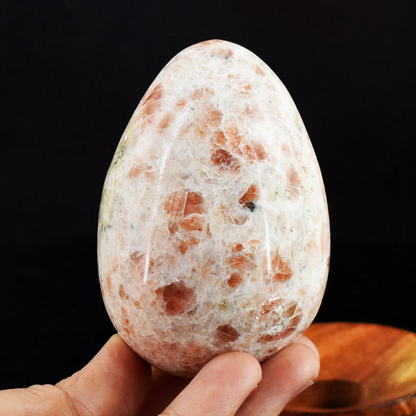 Natural 1155.00 Carats Genuine  Sunstone  Hand  Carved Crystal Gemstone  Healing Egg Carving
