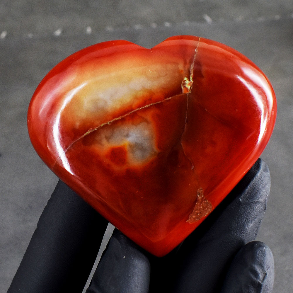 Amazing 591.00 Cts Genuine Carnelian Crystal Specimen Gemstone Healing Heart