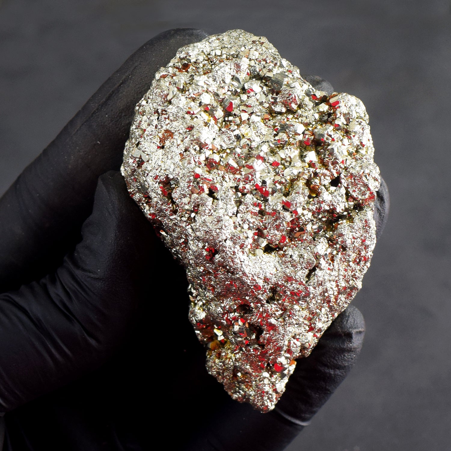 Perfect 503.00 Cts Genuine Peru Pyrite Crystal Specimen Healing Gemstone Cluster