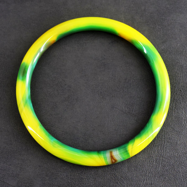 Awesome 84.00 Cts Genuine Onyx Gemstone Crystal Specimen Premium Fancy Bangle