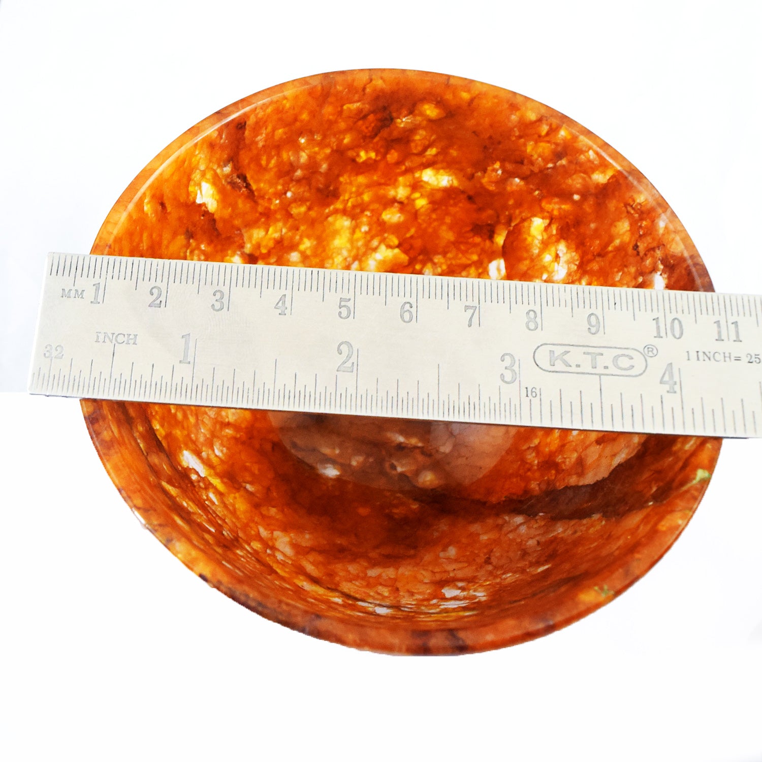 Majestic 811.00 Carats Genuine Fire Agate Hand Carved Crystal Gemstone Carving Big Bowl