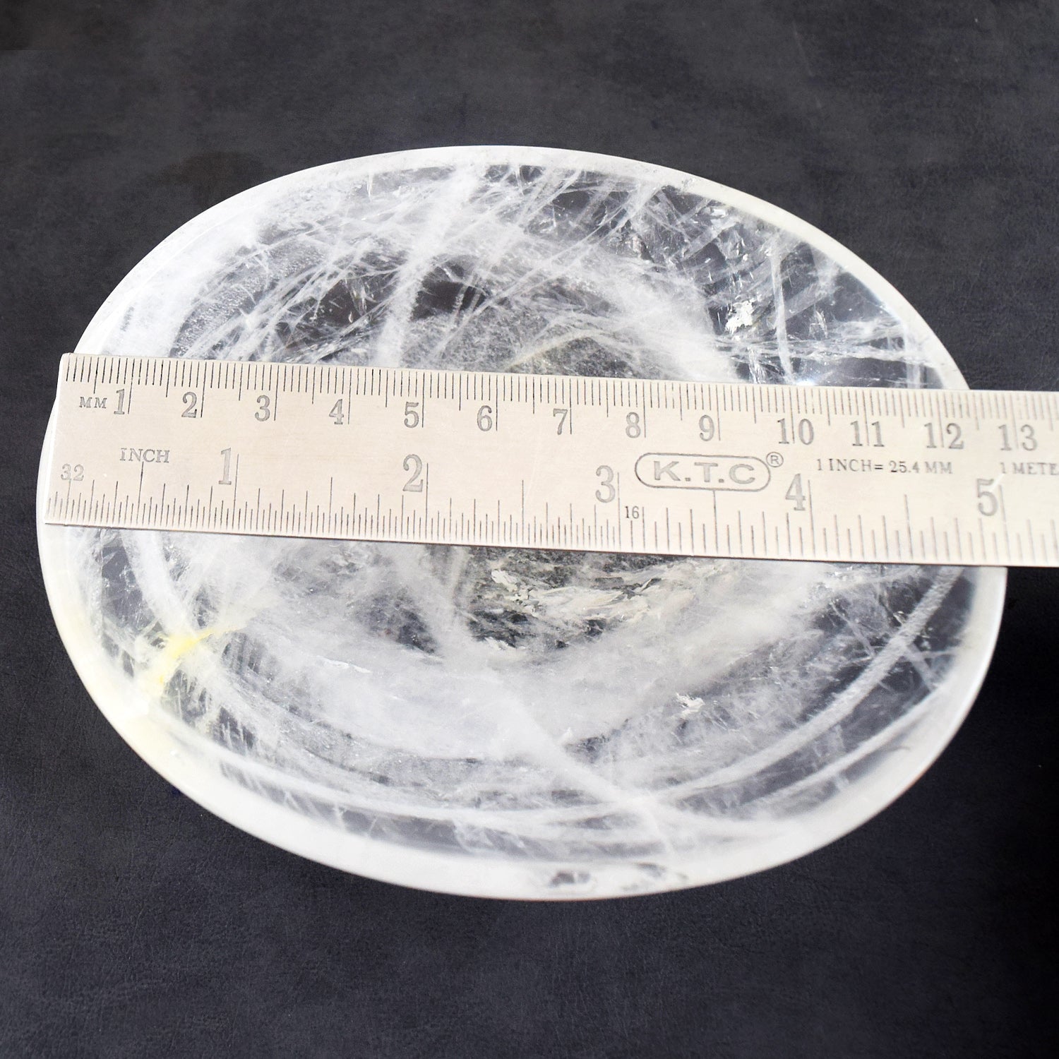 Artisian 1283.00 Carats Genuine White Quartz Hand Carved Crystal Gemstone Carving Big Bowl