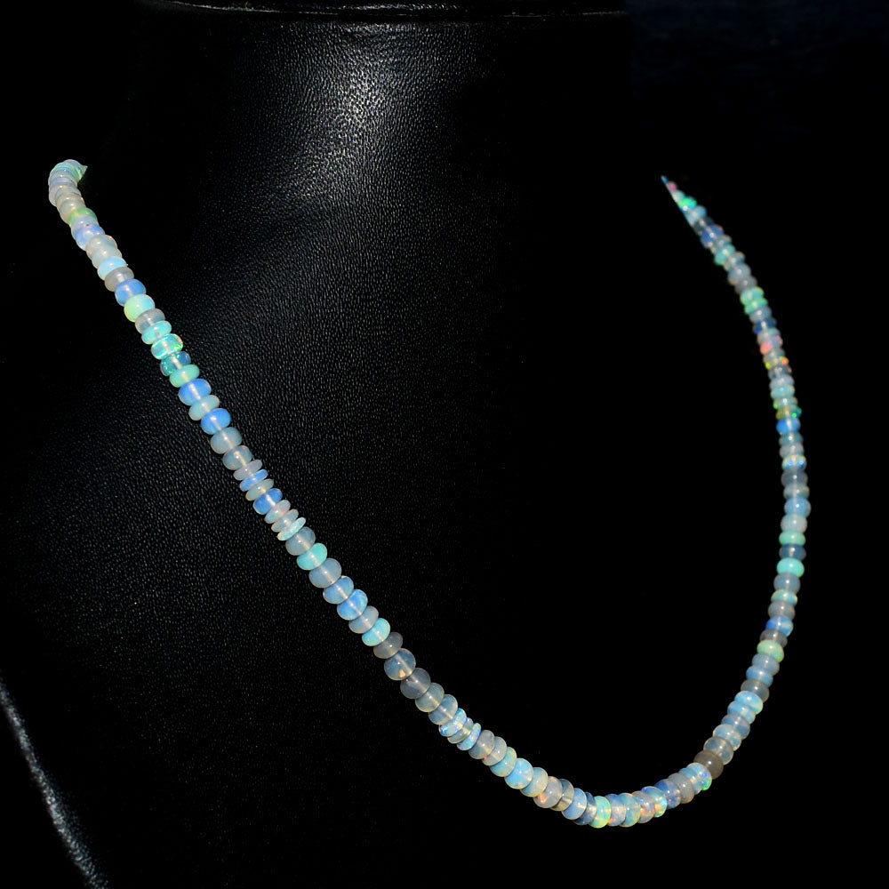 Mega Sale - 100% Wonderful 47.00 Cts Genuine Ethiopian Opal Beads Necklace