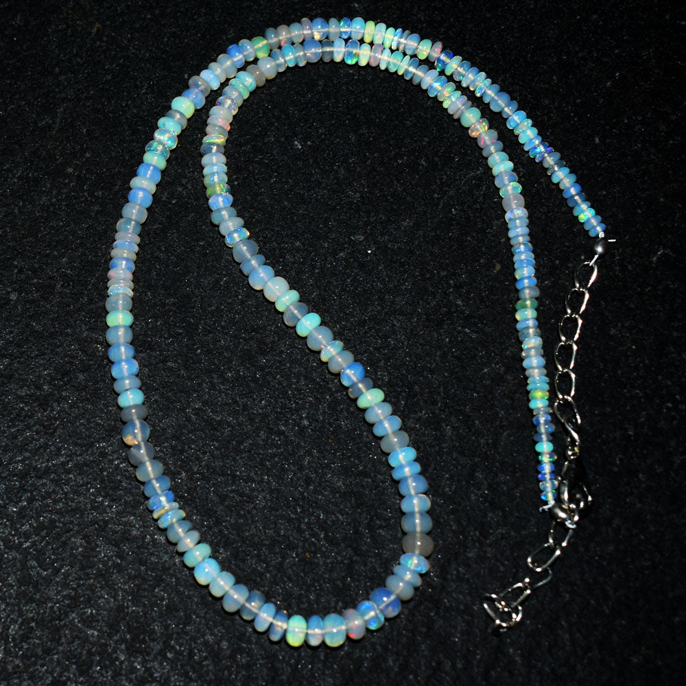 Mega Sale - 100% Wonderful 47.00 Cts Genuine Ethiopian Opal Beads Necklace