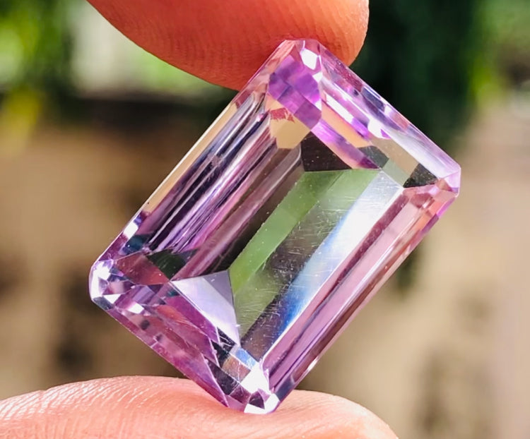 Stunning 16.00 Cts Genuine Amethyst Faceted Loose Gemstone