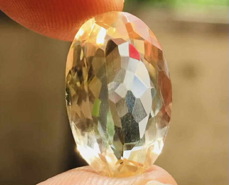 Awesome 10.00 Cts Genuine Citrine Faceted Loose Gemstone