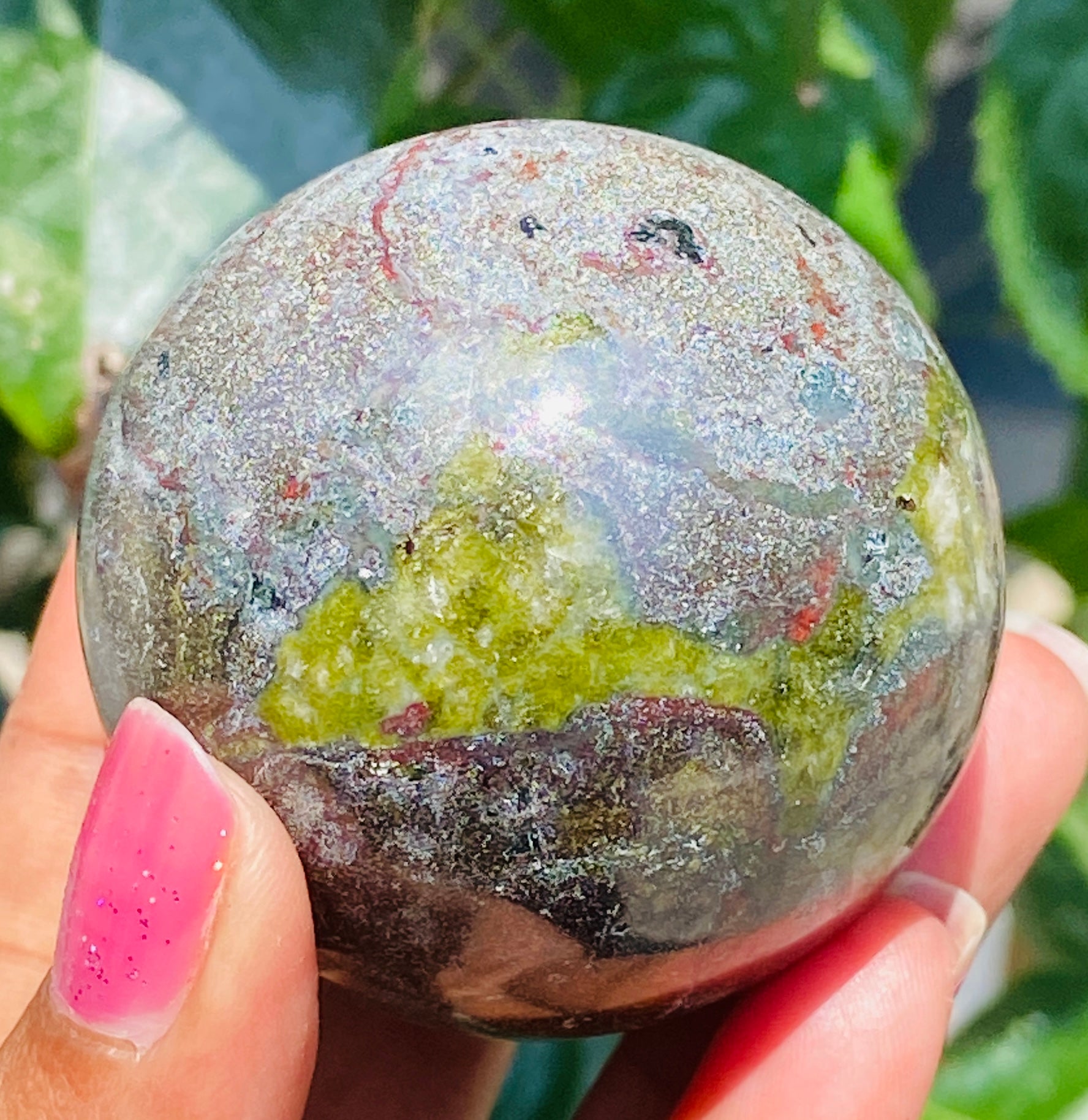 Artisian 869.00 Carats  Genuine  Dragon Blood Hand Carved Crystal Healing Gemstone Sphere