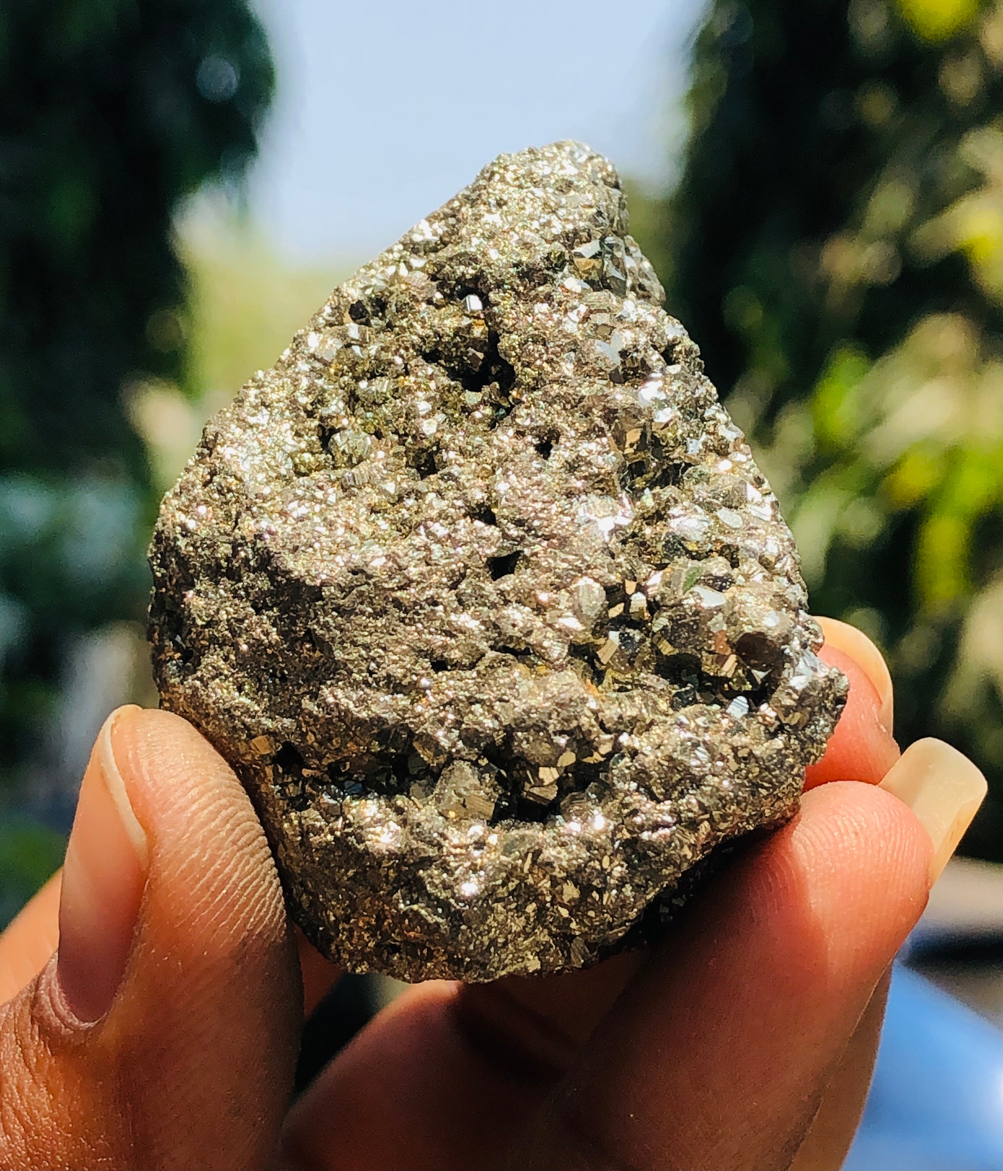 Cordial 441.00 Cts Genuine Peru Pyrite Healing Crystal Specimen Gemstone Cluster
