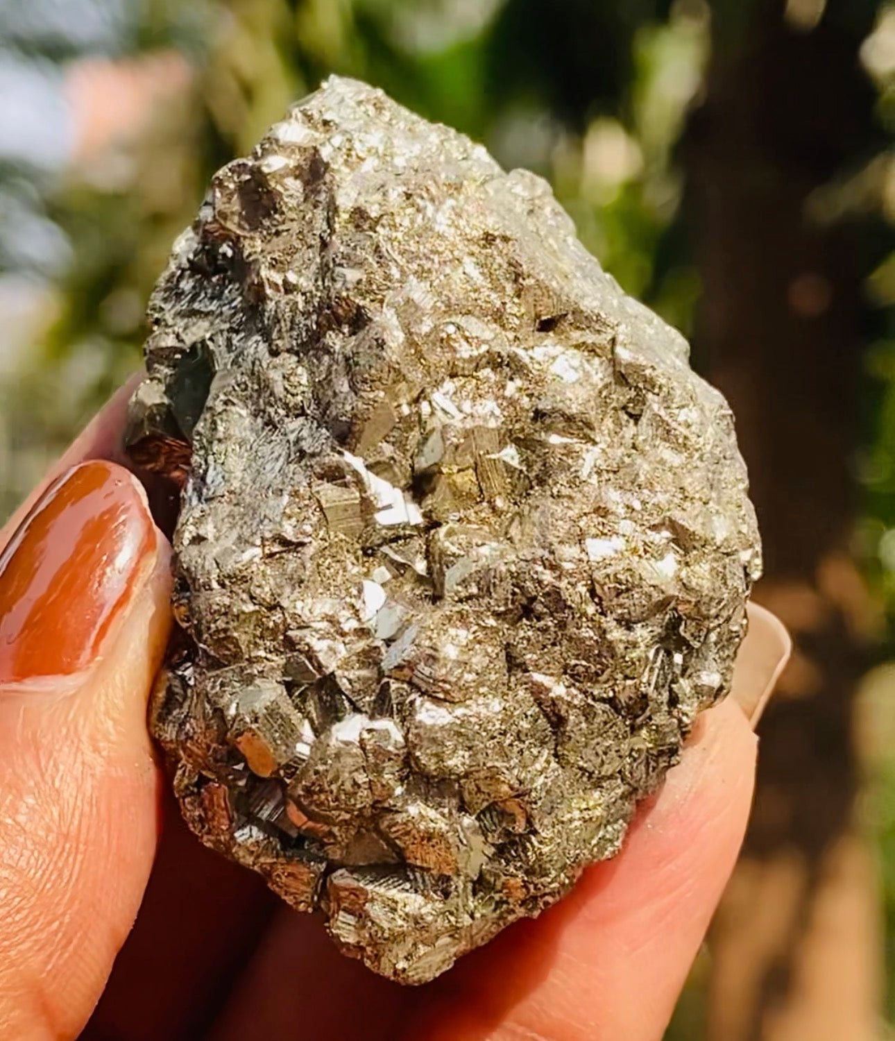 Beautiful 404.00 Cts Genuine Peru Pyrite Crystal Specimen Healing Cluster Gemstone