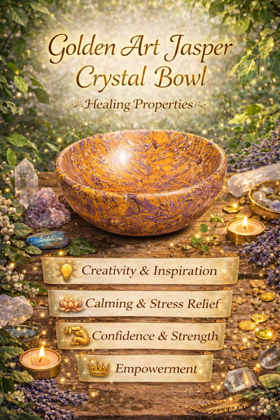 Amazing 192.00 Cts Genuine Golden Art Jasper Crystal Specimen Premium Bowl