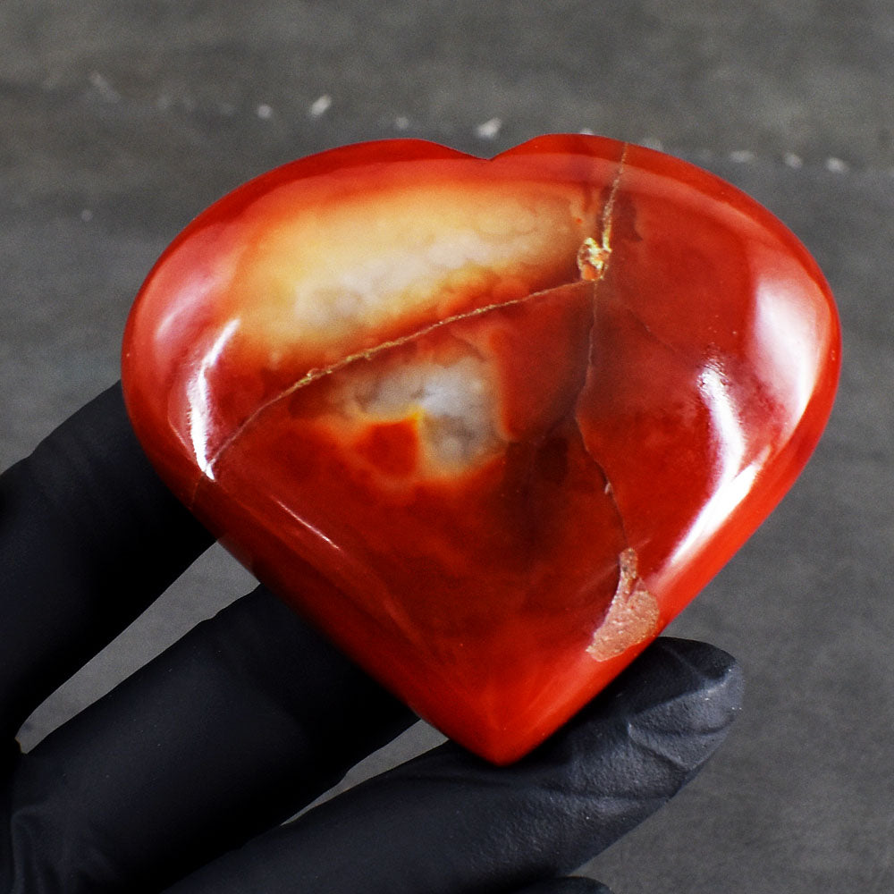 Amazing 591.00 Cts Genuine Carnelian Crystal Specimen Gemstone Healing Heart