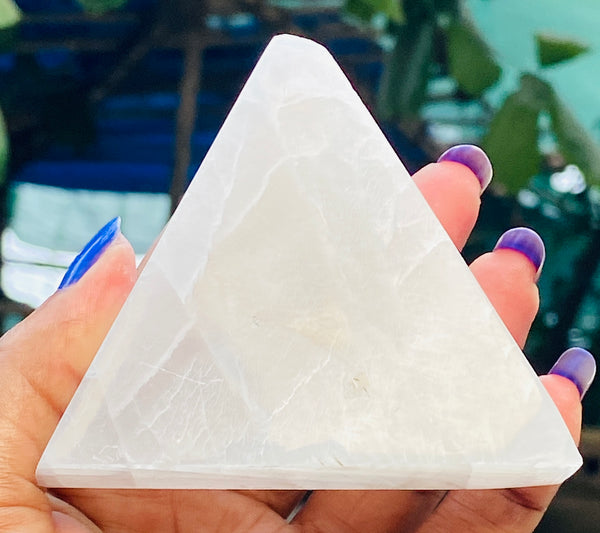 Charming 586.00 Cts Genuine Selenite Healing Crystal Gemstone Premium Plate