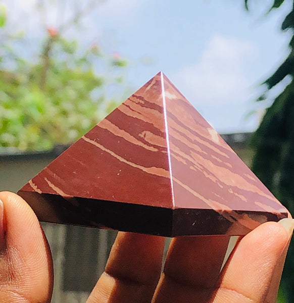 Radiant 565.00 Cts Exclusive Coffee Jasper Healing Crystal Specimen Premium Pyramid