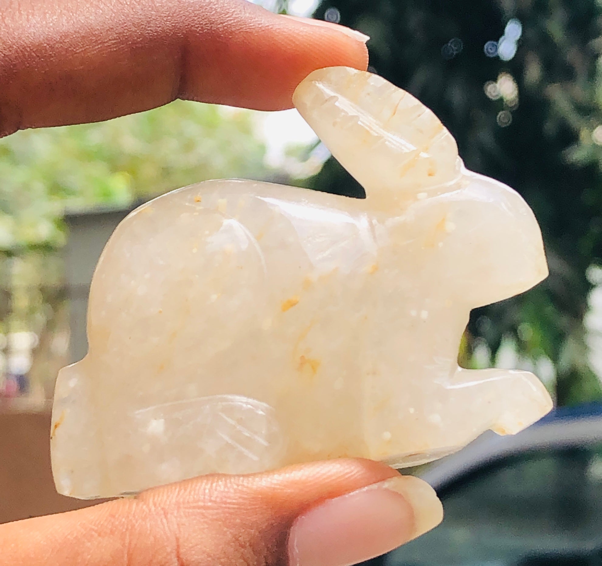 Beautiful 300.00 Carats Genuine Aventurine  Hand Carved  Gemstone  Bunny Carving 2026  Collection