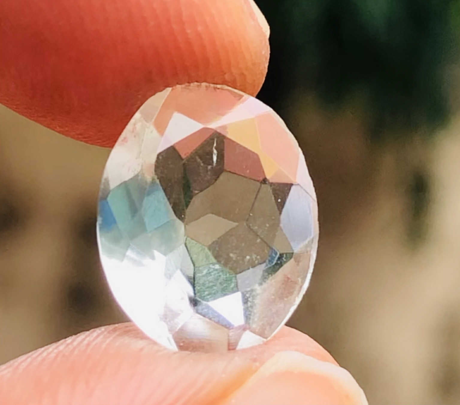 Awesome 2.00 Cts Genuine White Quartz Faceted Loose Gemstone