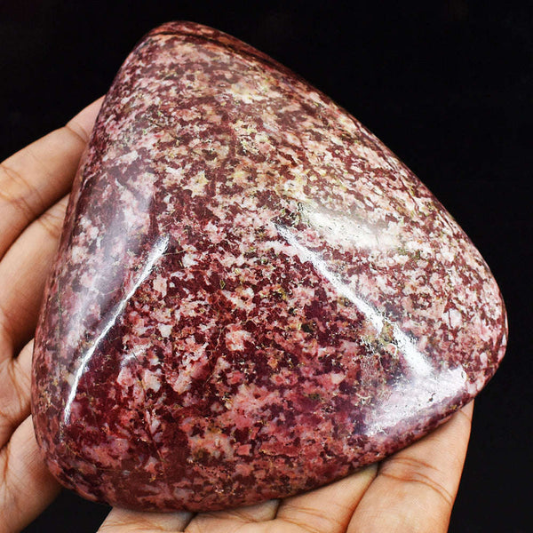gemsmore:Exclusive 2420.00 Cts Garden Jasper Hand Carved Crystal Healing Cabochon- Huge Size