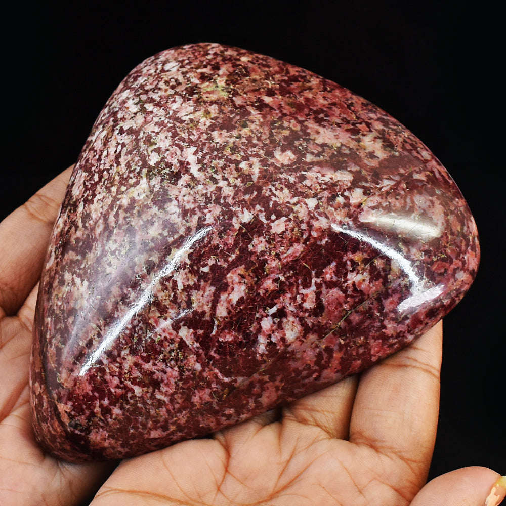 gemsmore:Exclusive 2420.00 Cts Garden Jasper Hand Carved Crystal Healing Cabochon- Huge Size
