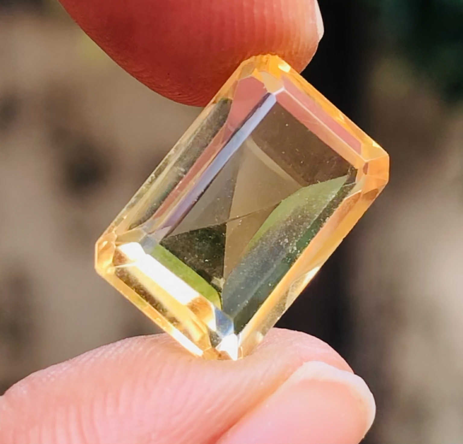 Amazing 5.00 Cts Genuine Citrine Faceted Loose Gemstone