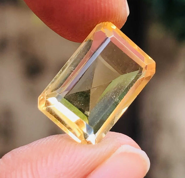 Amazing 5.00 Cts Genuine Citrine Faceted Loose Gemstone