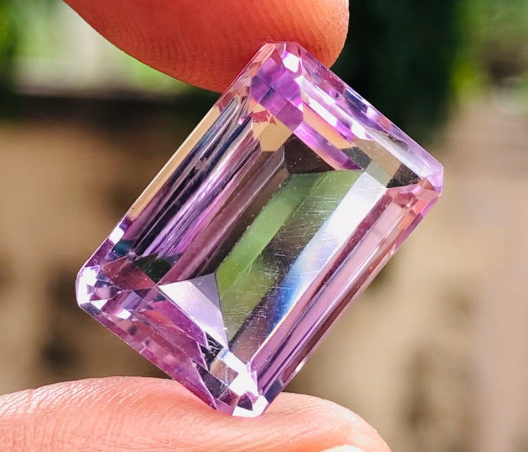 Stunning 16.00 Cts Genuine Amethyst Faceted Loose Gemstone