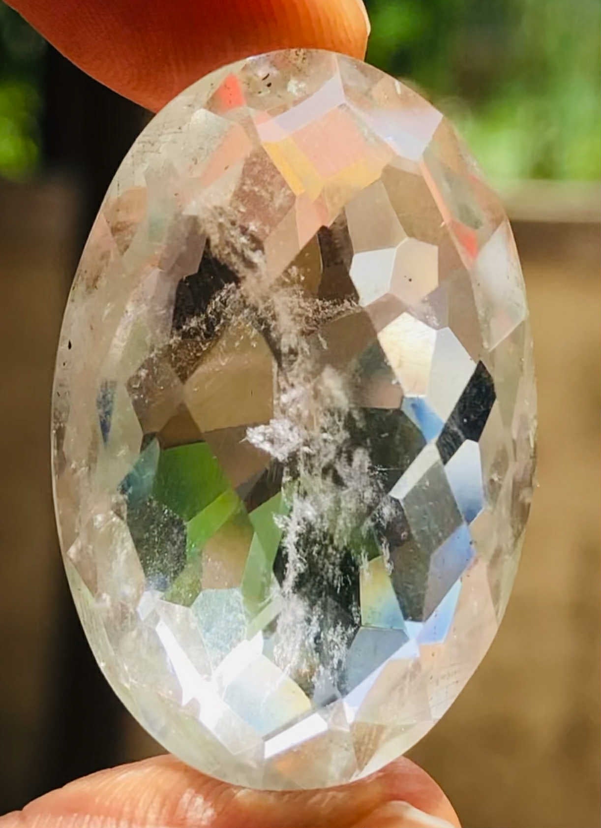 Untreated 67.00 Cts White Quartz Faceted Loose Gemstone