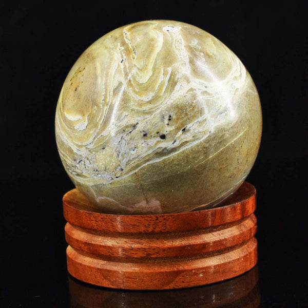 gemsmore:Genuine 1301.00 Cts  Dessert Agate Hand  Carved Healing Sphere