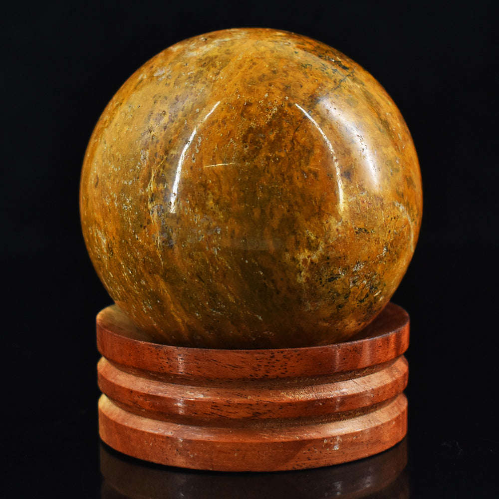 gemsmore:Genuine  1354.00 Cts  Dessert Jasper  Hand Carved Crystal  Healing Sphere