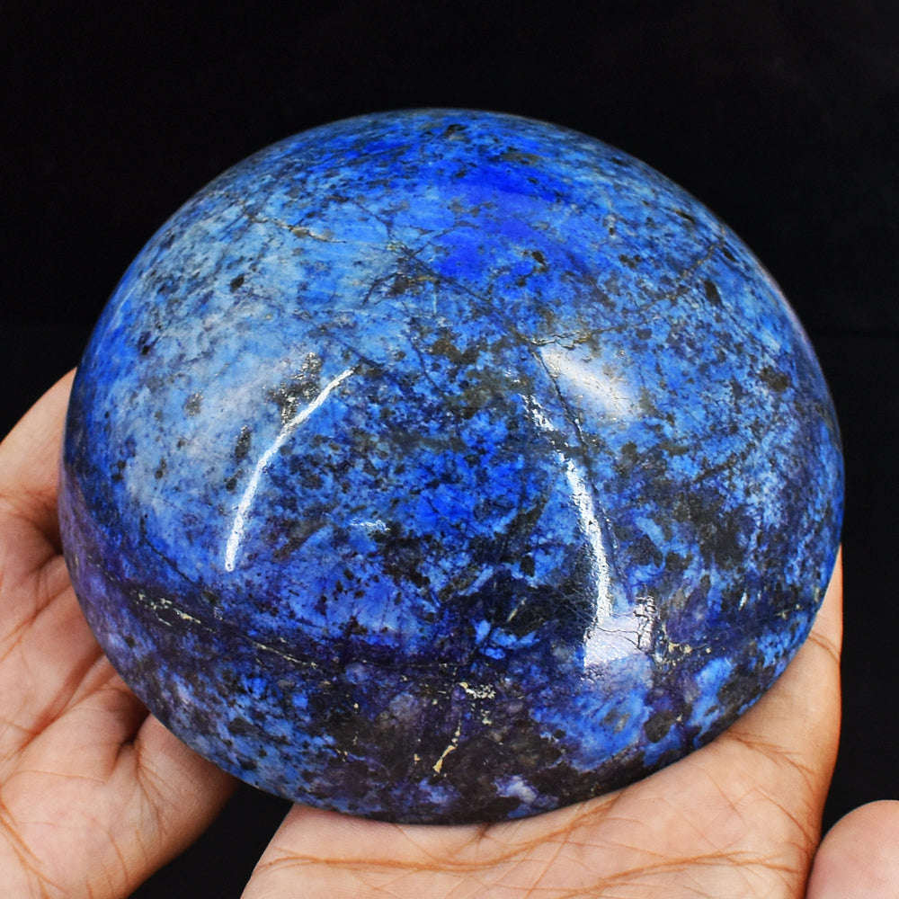gemsmore:Genuine 4765.00 Cts Blue Lapis Lazuli Hand Carved Crystal Healing Cabochon- Huge Size