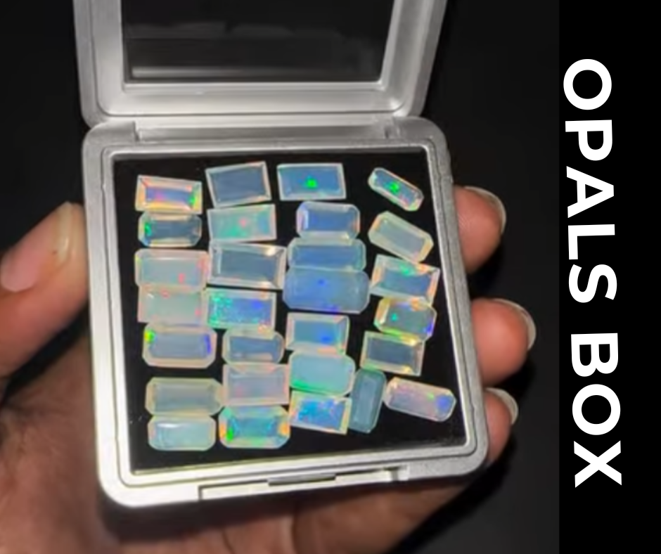100% Genuine Top Flashy Ethiopian Opals Wholesale box Sale