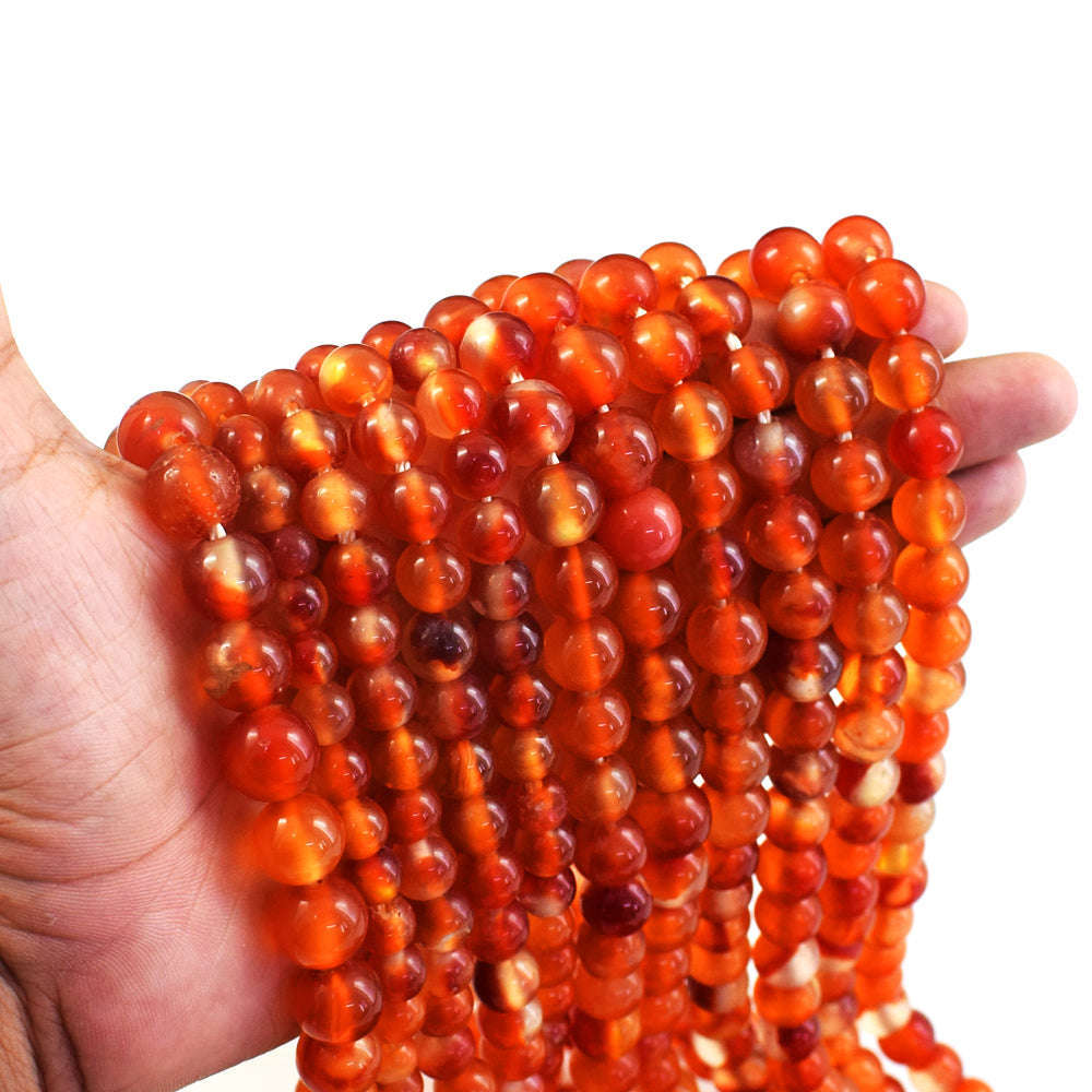 gemsmore:1 pc 10mm Onyx Drilled Beads Strand 14 inches