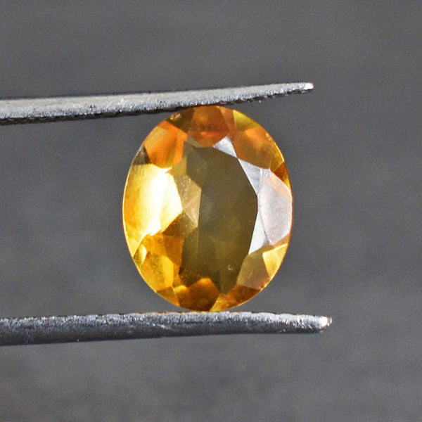 gemsmore:2 Cts Genuine Citrine Faceted Gemstone