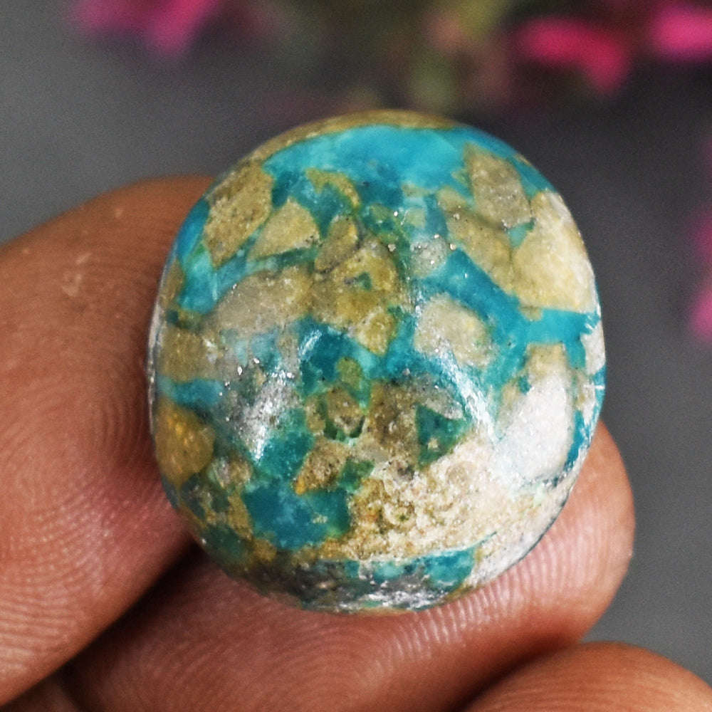 gemsmore:22 Cts  Genuine Turquoise Gemstone