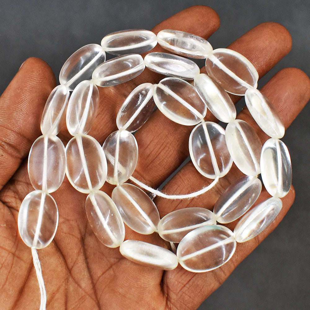 gemsmore:298 Carats 18 Inches Genuine Selenite Beads Strand