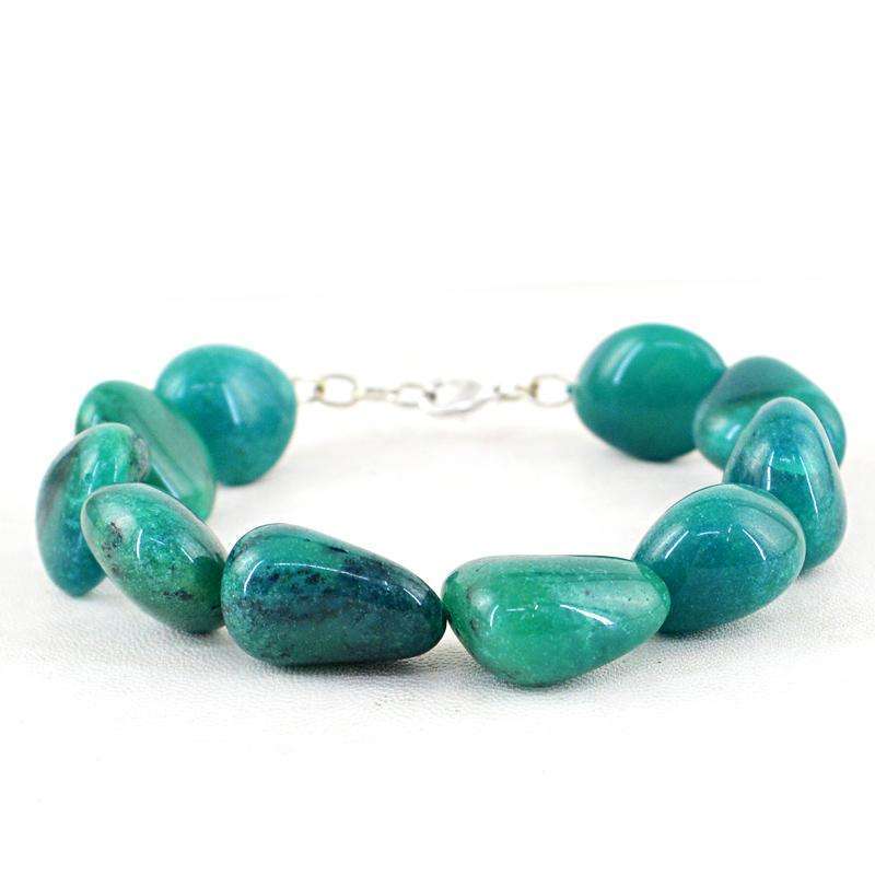 gemsmore:Agate Bracelet Natural Untreated Beads