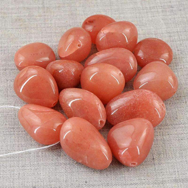 gemsmore:Agate Drilled Beads Lot - Natural Untreated