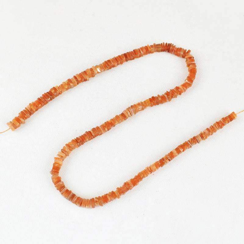 gemsmore:Agate Drilled Beads Strand Natural 144.50 Cts Untreated