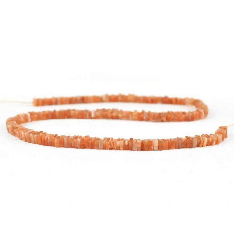 gemsmore:Agate Drilled Beads Strand Natural 144.50 Cts Untreated